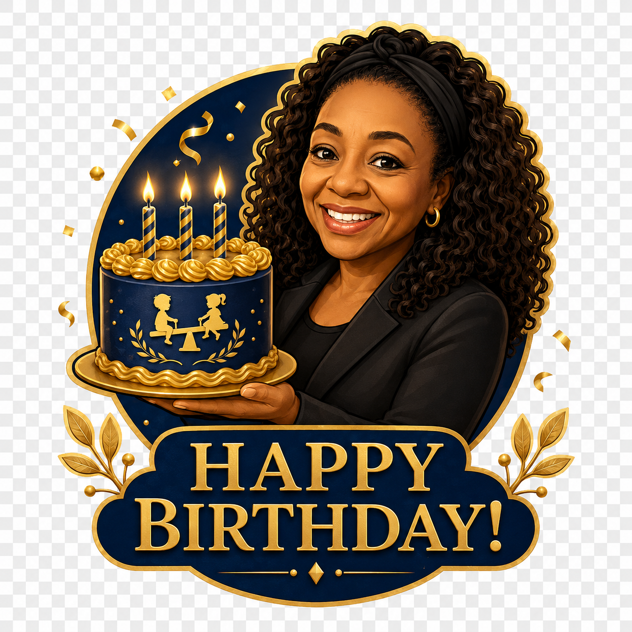 Official Tambra Tinysteps Happy Birthday sticker