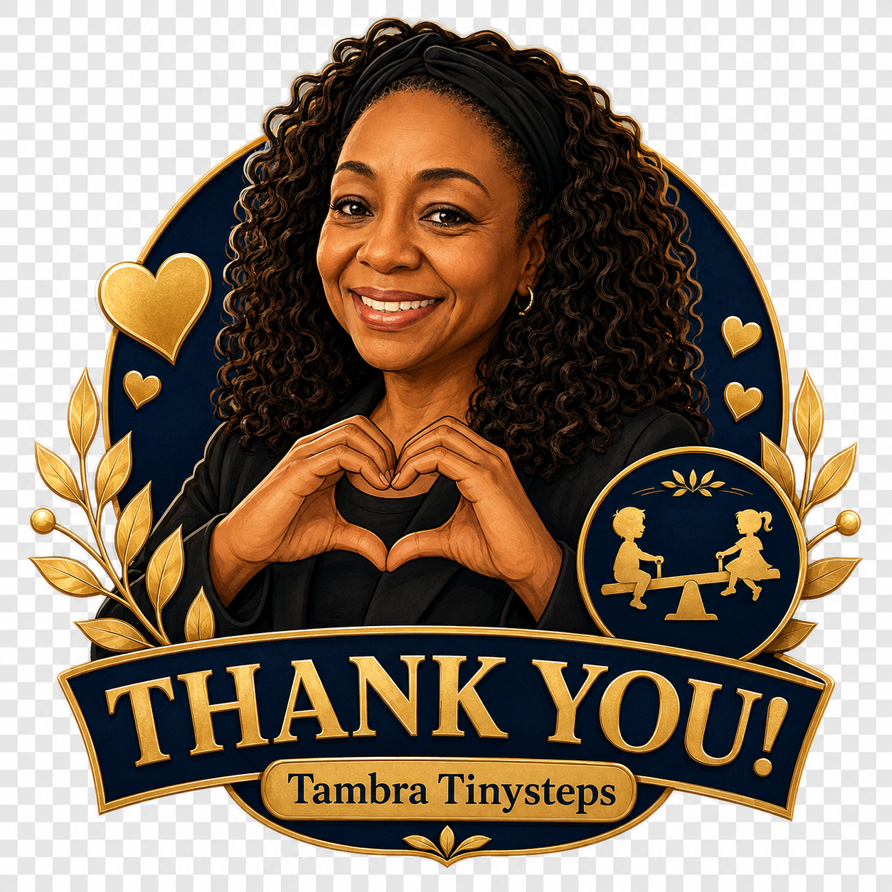 Official Tambra Tinysteps Thank You sticker