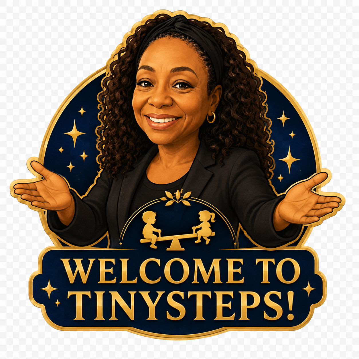 Official Tambra Tinysteps Welcome to Tinysteps sticker